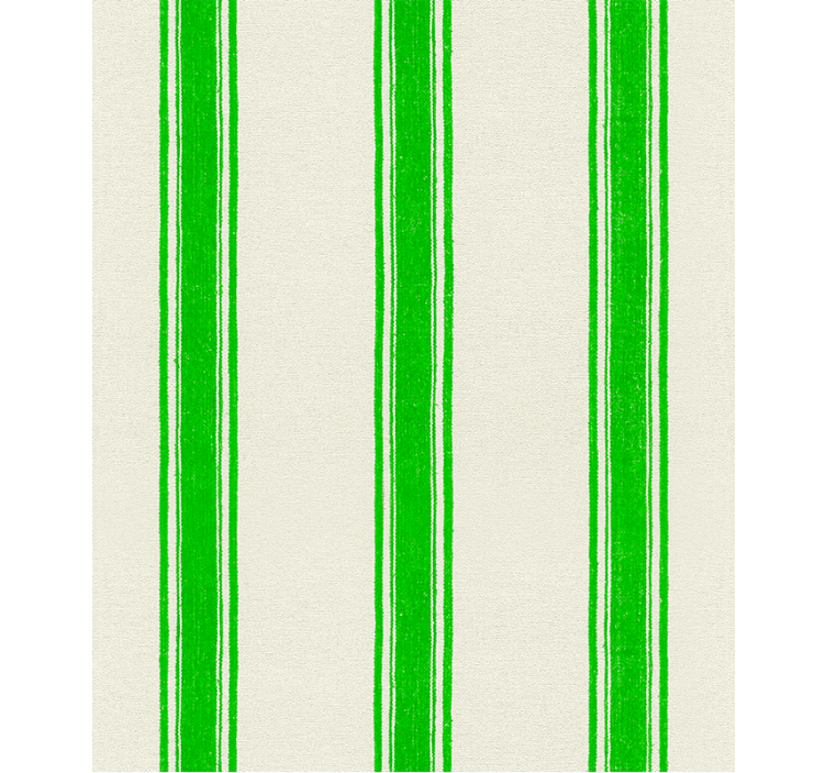 Geometric wallpaper vertical lines in green - TenStickers