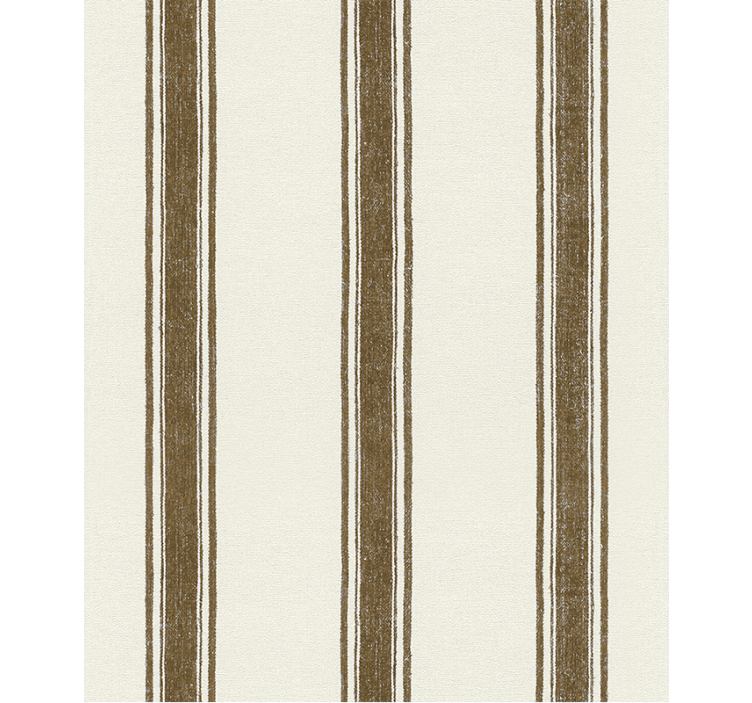 Geometric wallpaper vertical lines in mocha - TenStickers