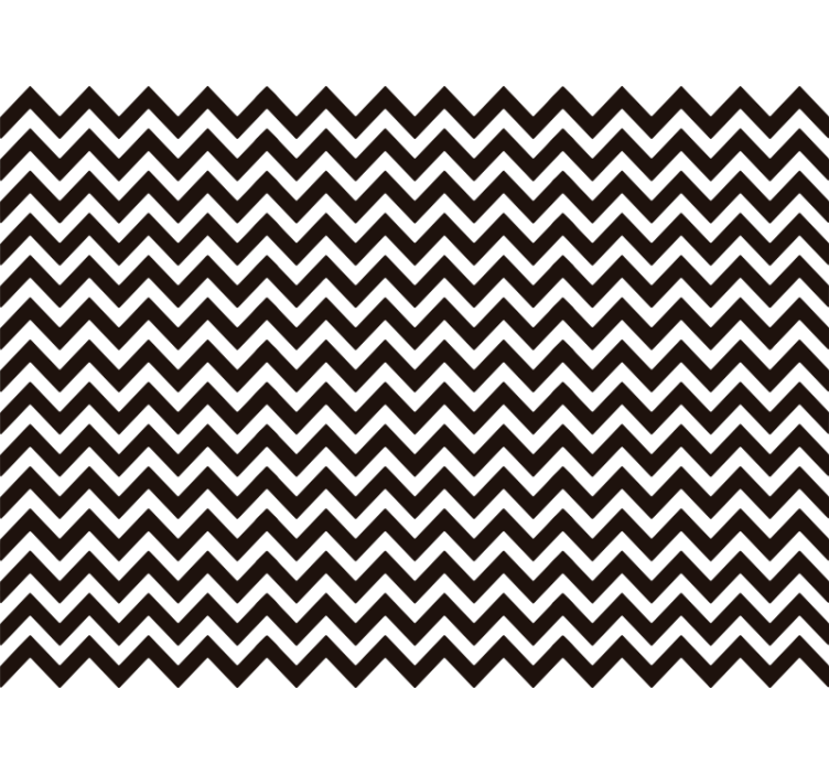 Wallpaper geometric zigzag stripe pattern - TenStickers