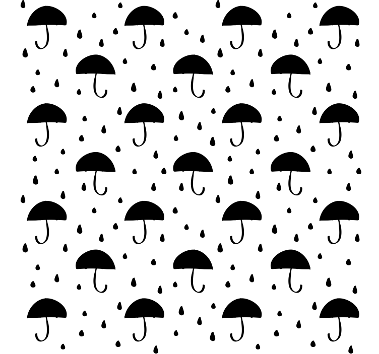 Wallpaper geometric rain drop confetti design - TenStickers