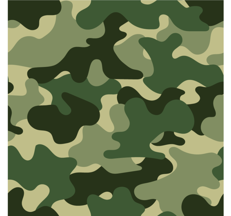 Nature wallpaper camo pattern print - TenStickers
