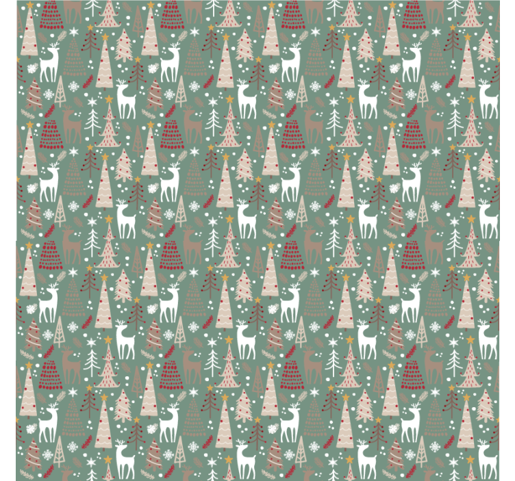Holiday christmas wallpaper christmas forest design - TenStickers