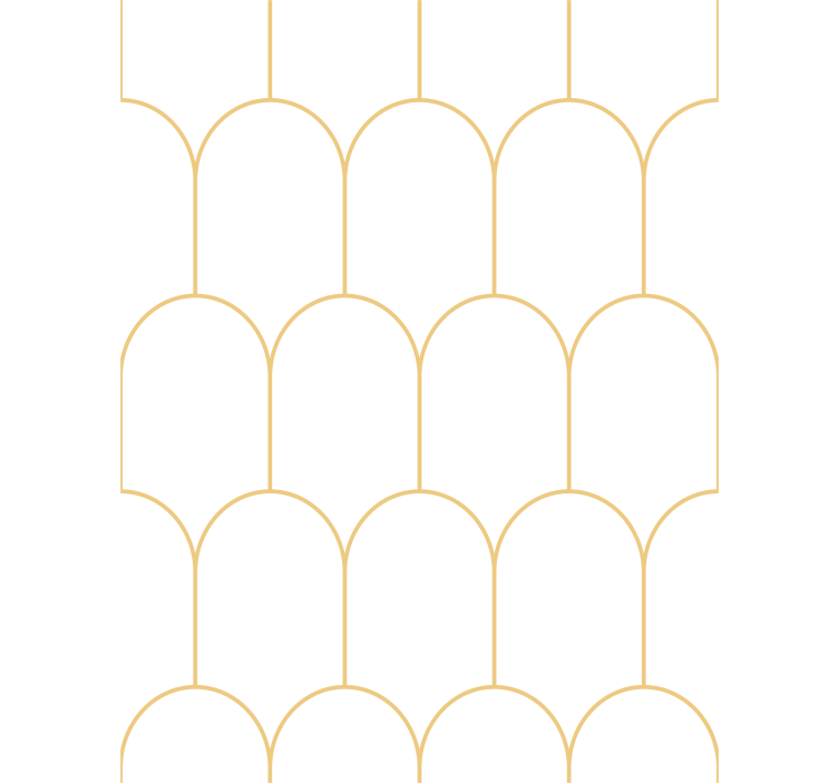 Living area wallpaper graceful golden arches - TenStickers