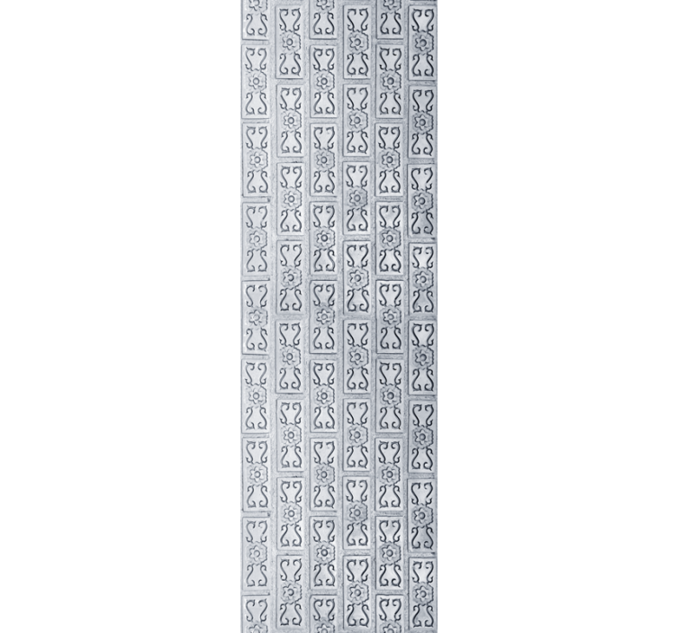 Ornamental wallpaper exotic gypsum leaves - TenStickers