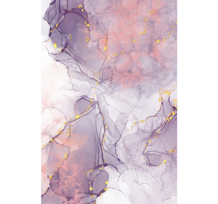 Ornamental wallpaper in marbled abstract design - TenStickers