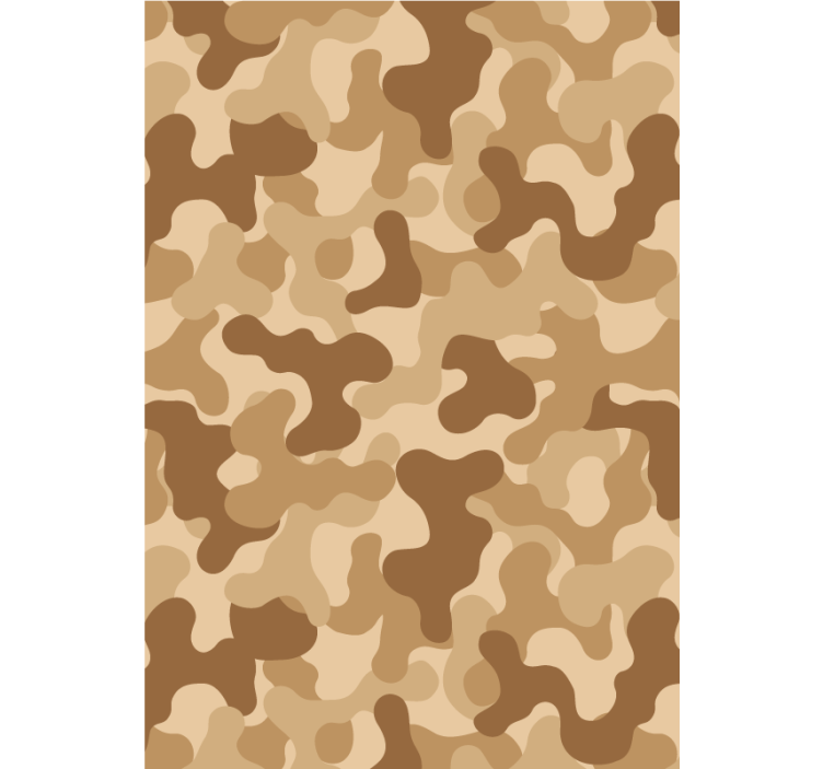 Ornamental wallpaper with abstract camouflage design - TenStickers