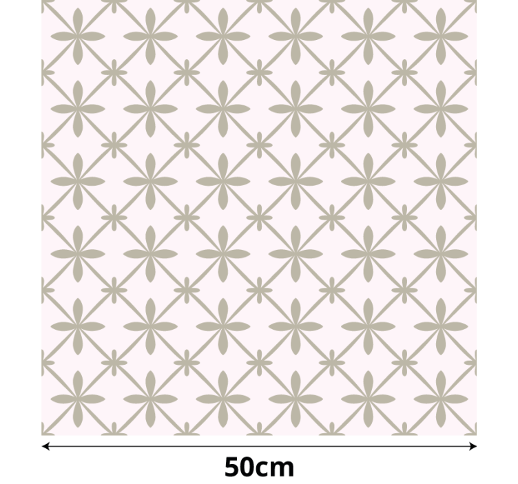 Vintage simple pattern wall paper in bedroom - TenStickers