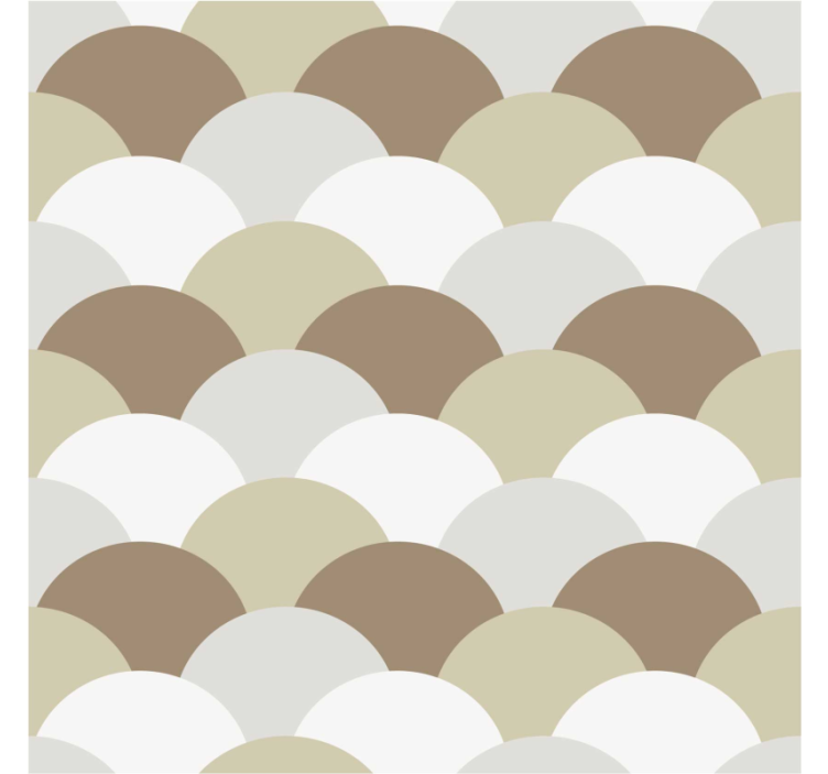 Brown scales wall paper in bedroom - TenStickers