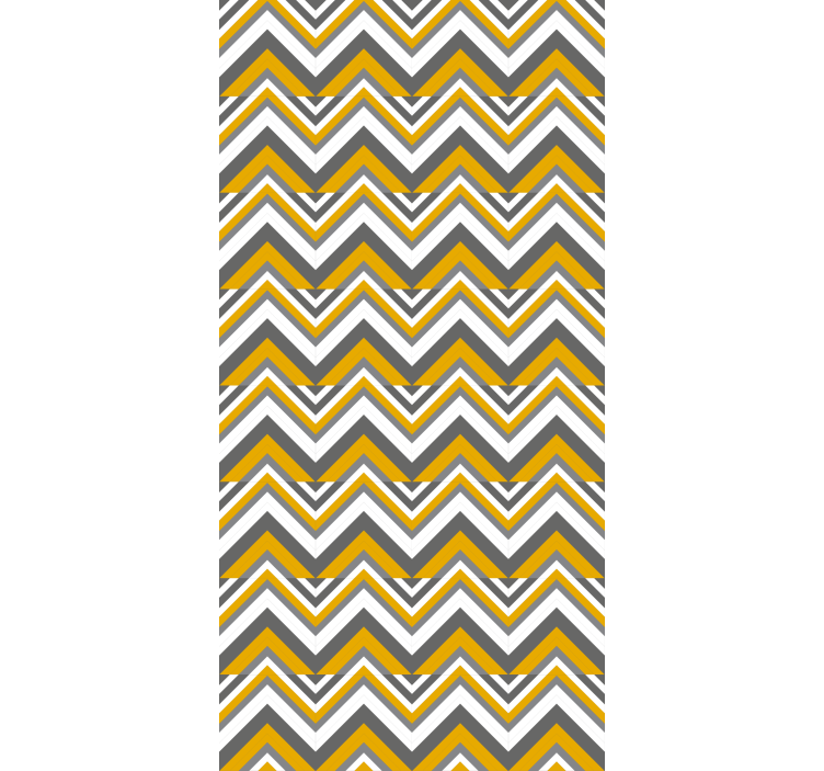 Wall paper in bedroom chevron pattern design - TenStickers