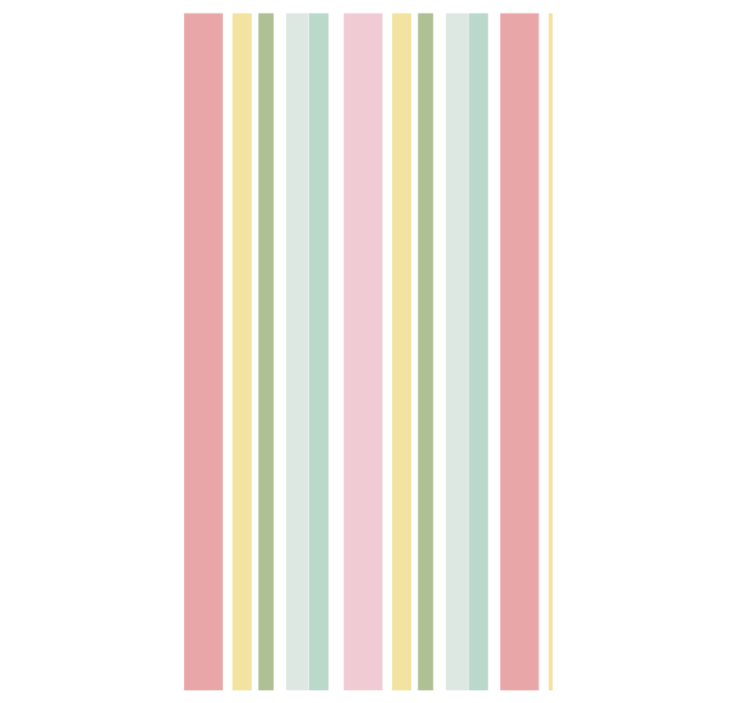 Textured wallpaper with horizontal pastel stripes - TenStickers