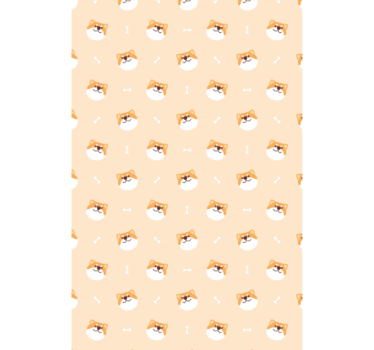 Animals wallpaper cute dog face cartoon - TenStickers