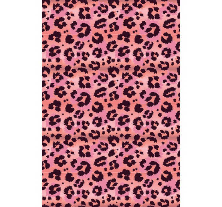 Animals wallpaper pink leopard - TenStickers