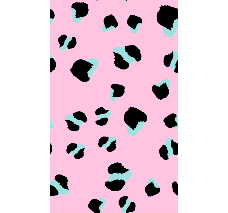 Pink leopard animals wallpaper - TenStickers