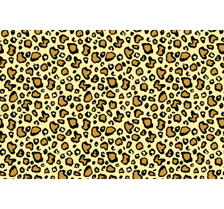 Animals wallpaper yellow leopard pattern - TenStickers