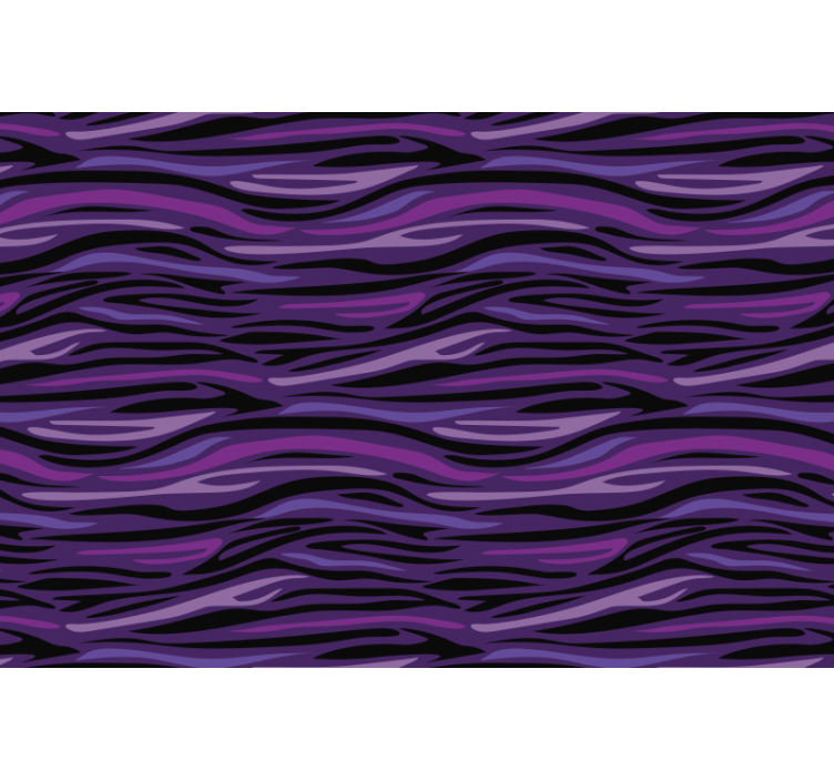 Animals wallpaper purple wave design - TenStickers