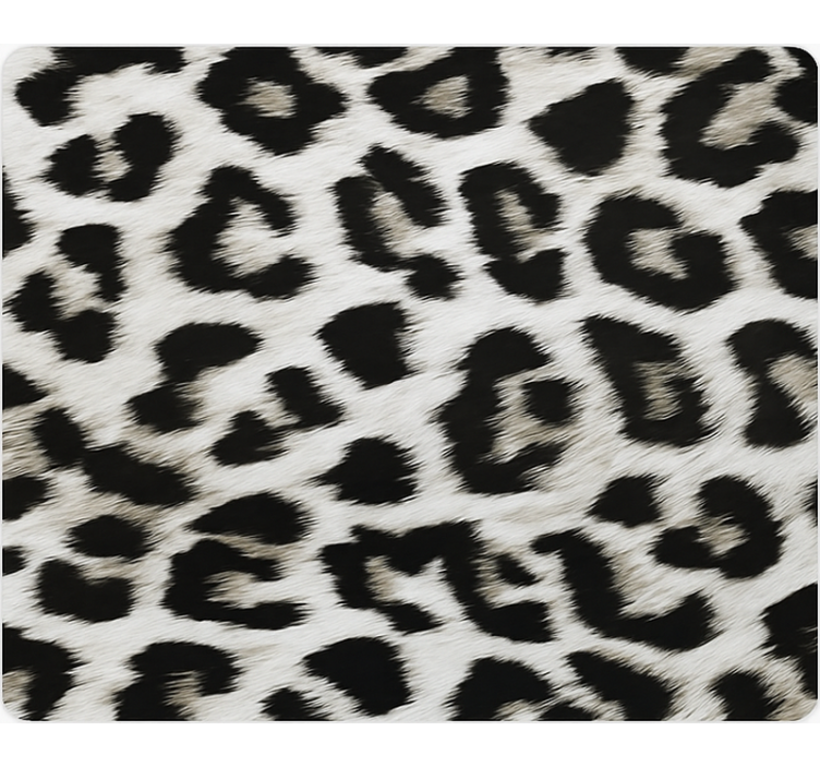 Animals wallpaper white leopard print - TenStickers