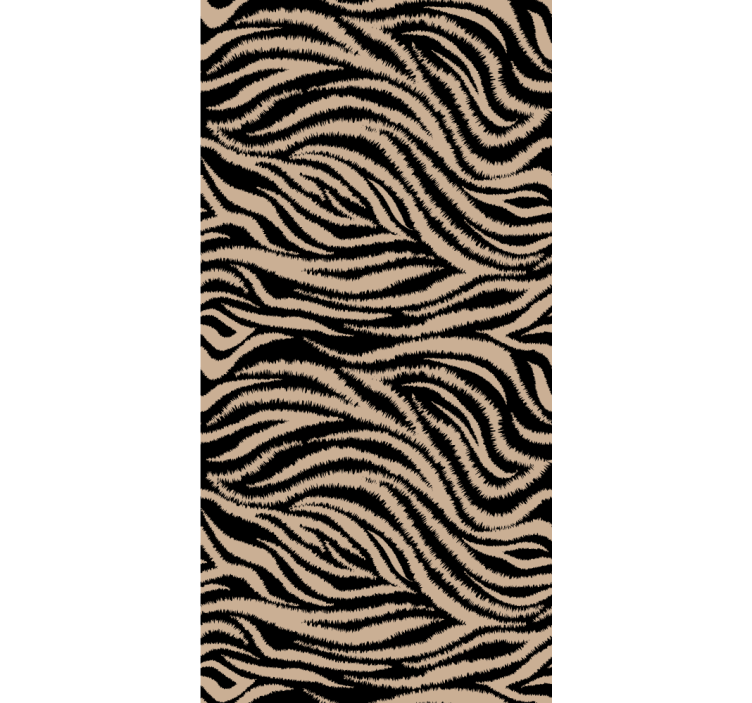 Animals wallpaper zebra striped design - TenStickers