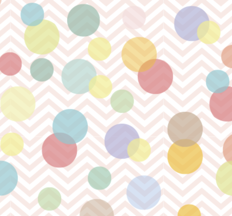 Wallpaper office colorful polka dot chevron - TenStickers