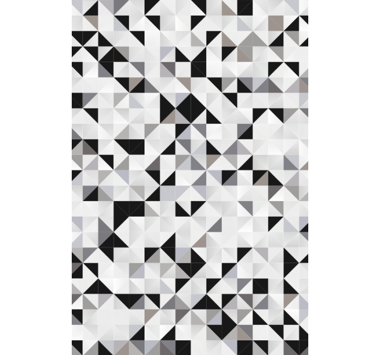 Wallpaper office gray triangles mosaic - TenStickers