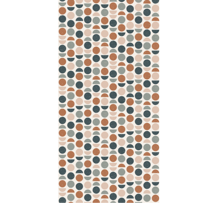 Wallpaper office semi circles pattern - TenStickers