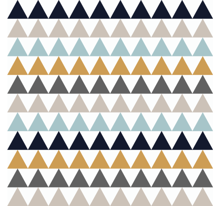 Wallpaper office sober nordic triangles - TenStickers