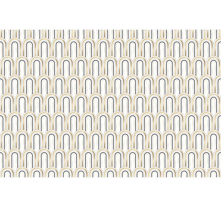 Wallpaper office arch pattern design - TenStickers