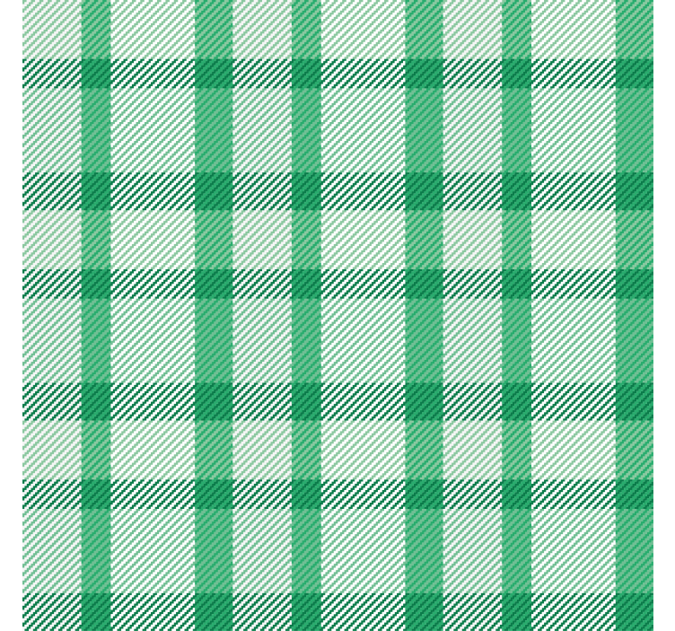 Hallway wallpaper green and white patterned squares - TenStickers