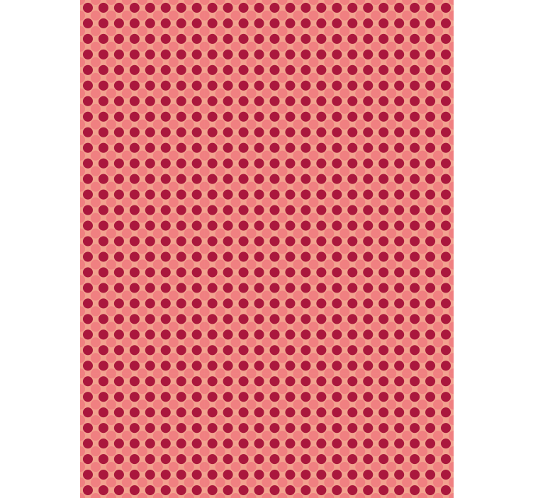 Hallway wallpaper with simple geometric dots pattern - TenStickers