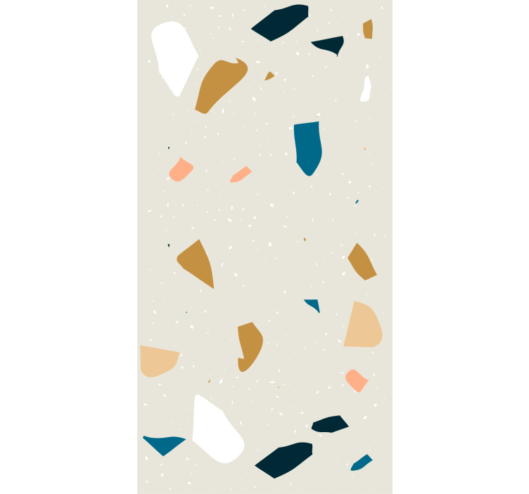 Wallpaper geometric terrazzo splash - TenStickers