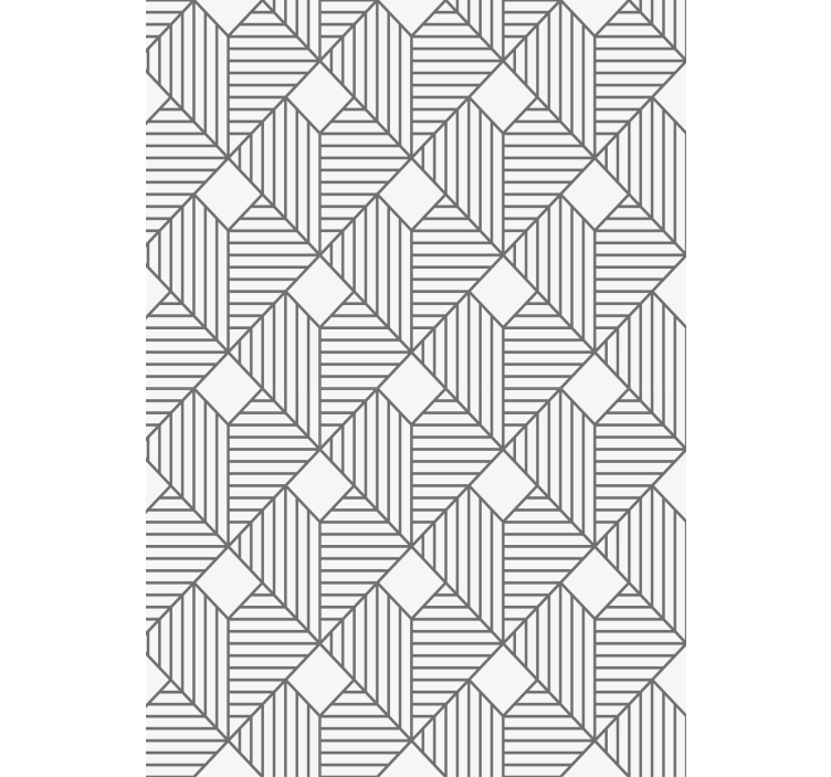 Wallpaper geometric in grey patterned design - TenStickers
