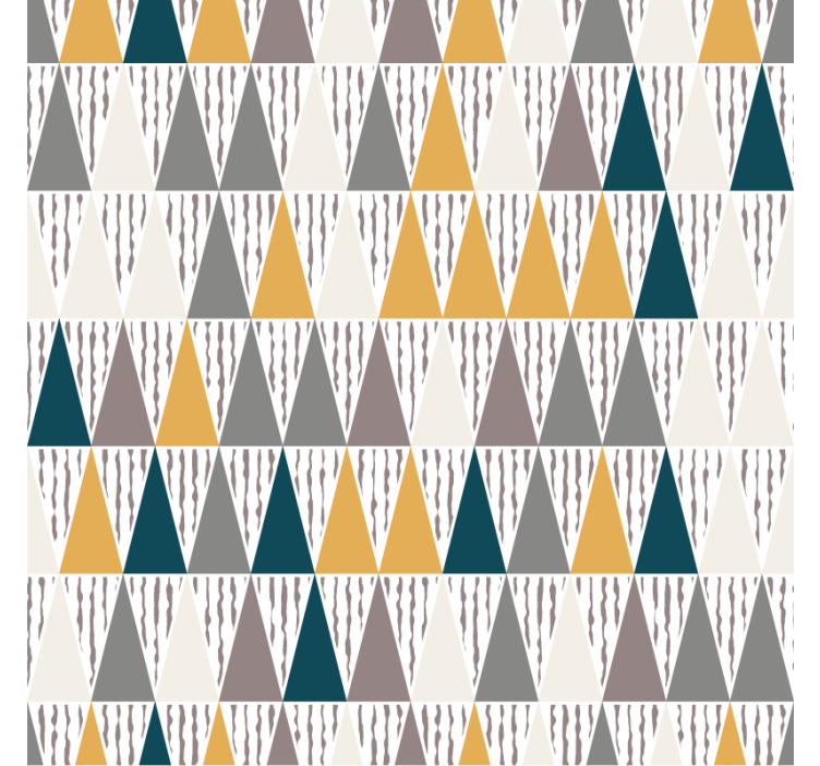 Wallpaper geometric triangular color segments - TenStickers