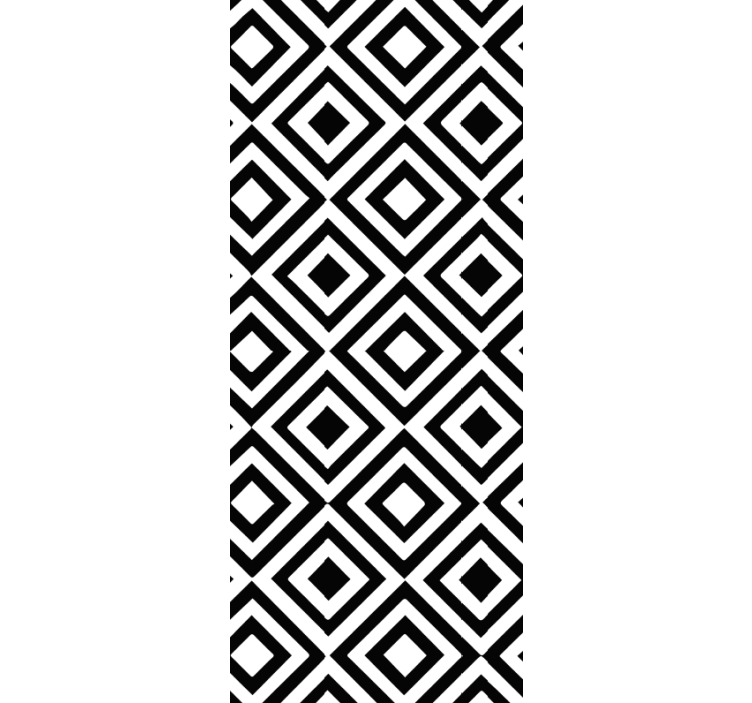 Wallpaper geometric monochrome design - TenStickers