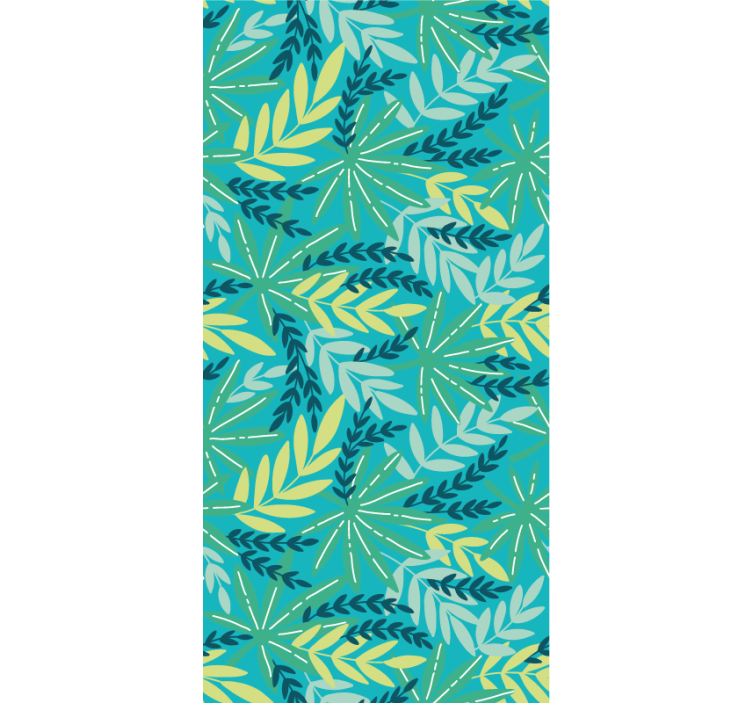 Nature wallpaper in a lush tropical palette - TenStickers