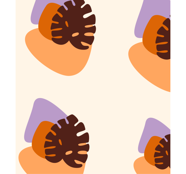 Nature wallpaper colorful leaf designs - TenStickers