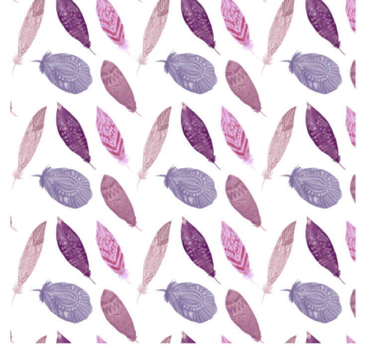 Nature wallpaper vibrant feather design - TenStickers