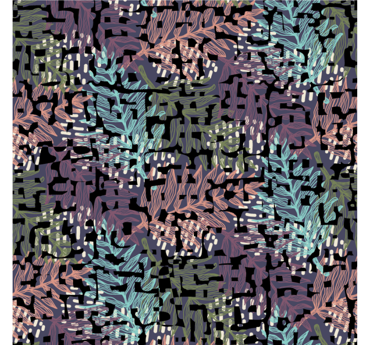 Nature wallpaper with vibrant leafy design - TenStickers