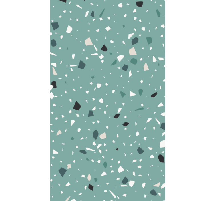 Textured wallpaper aquamarine terrazzo - TenStickers