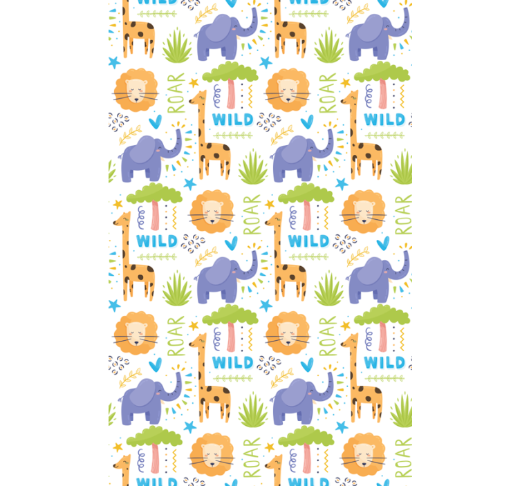 Wallpaper childrens room safari animal designs - TenStickers