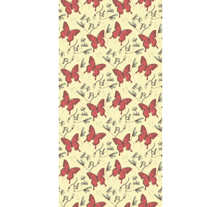 Vintage butterflies wallpaper - TenStickers