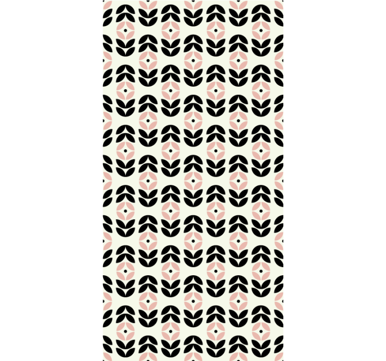 Hallway wallpaper geometric beige pattern - TenStickers