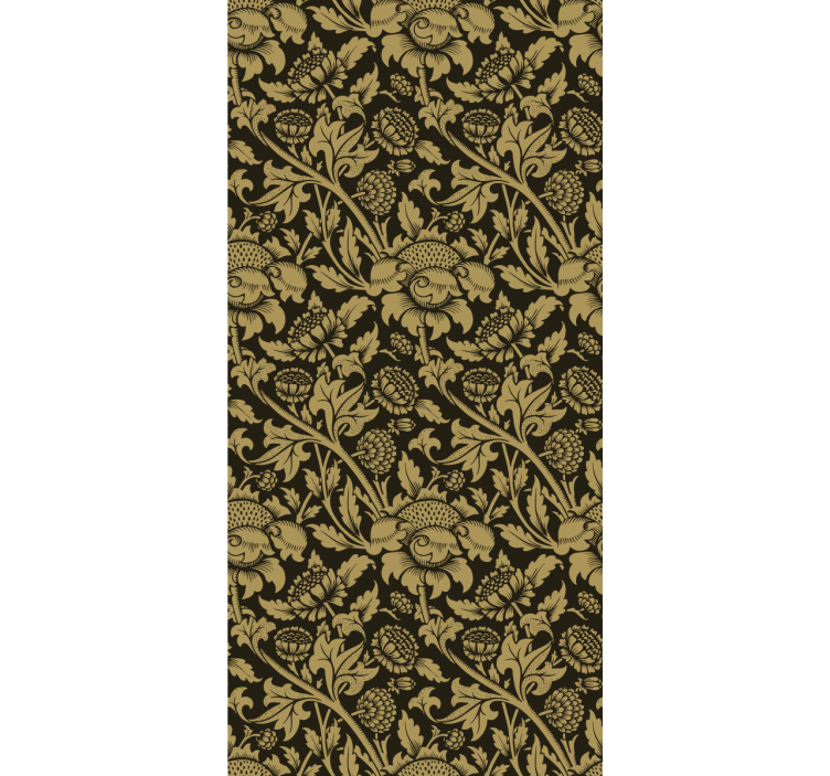 Hallway wallpaper classic beige design - TenStickers