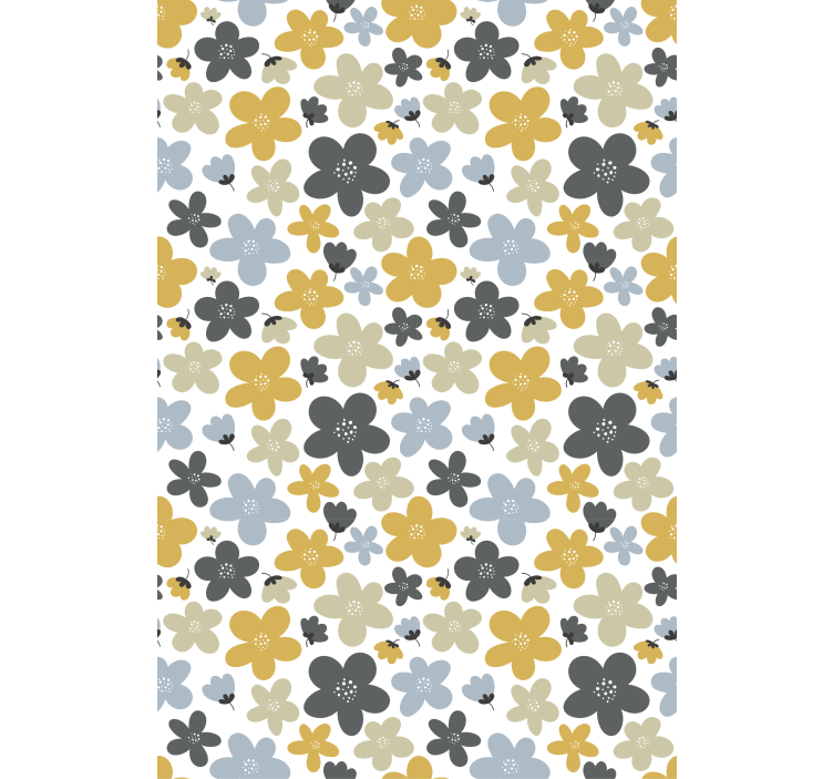 Nordic wallpaper pastel abstract floral design - TenStickers