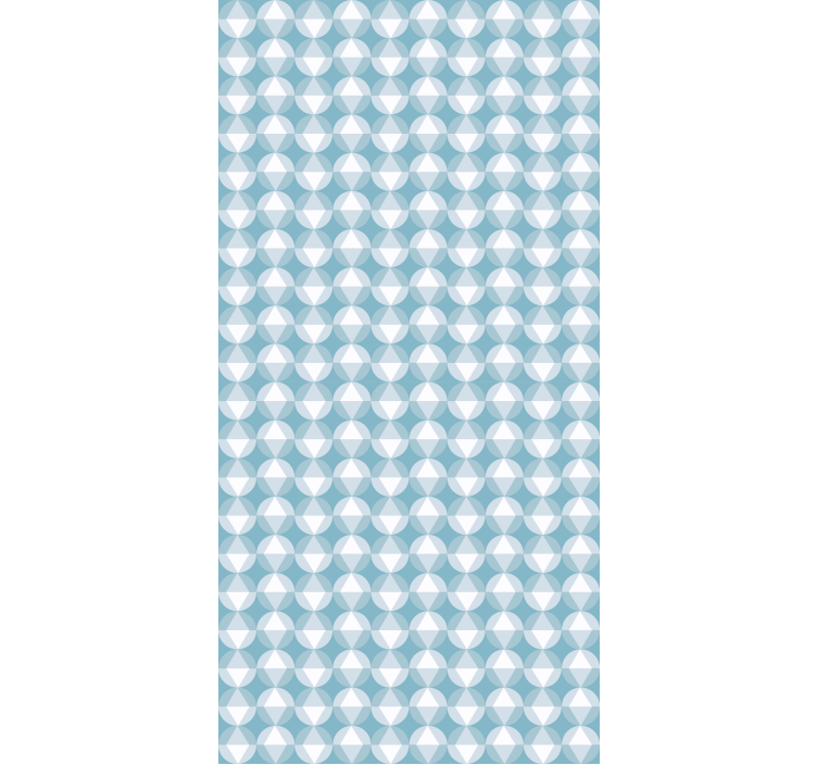 Textured wallpaper geometric blue harmony - TenStickers