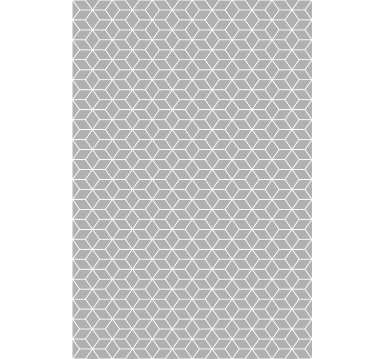 Textured wallpaper hexagonal grey pattern - TenStickers