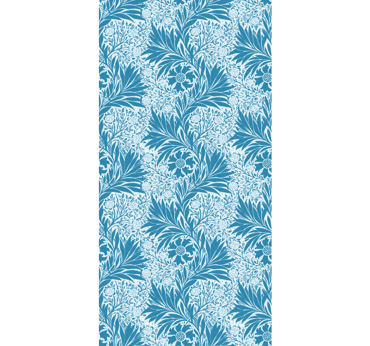 Classic wallpaper blue victorian design - TenStickers