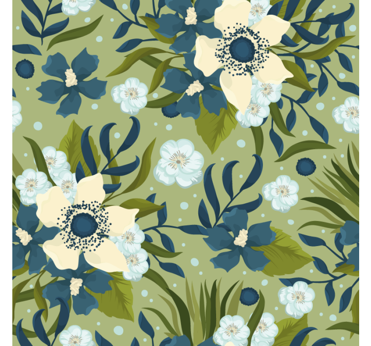 Flowers wallpaper summer colorful flower design - TenStickers
