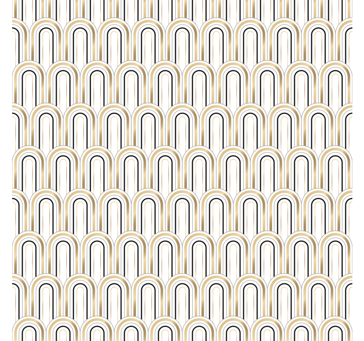 Wallpaper geometric art deco geometric shapes - TenStickers