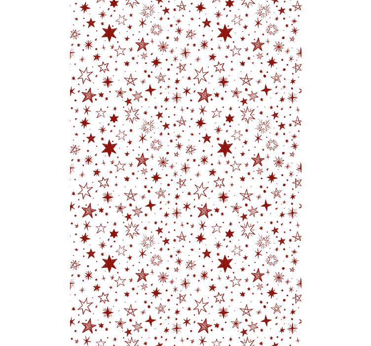 Contemporary wallpaper red watercolor star - TenStickers