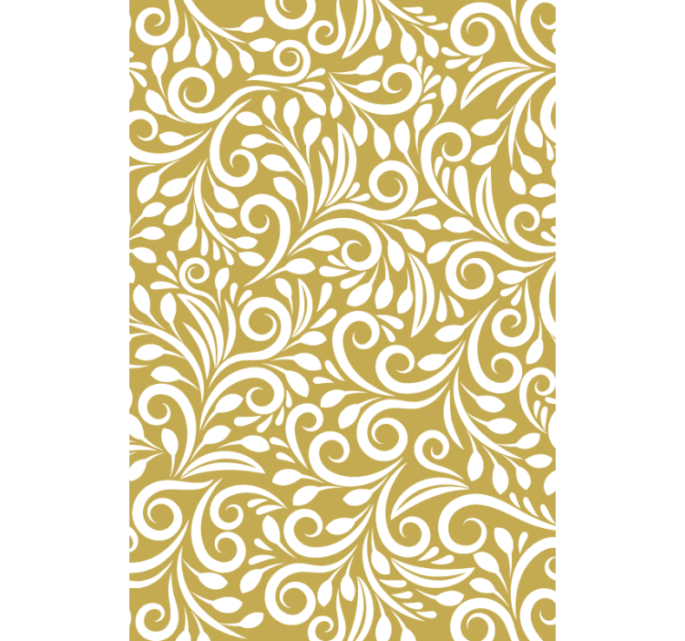 Contemporary wallpaper with golden design - TenStickers