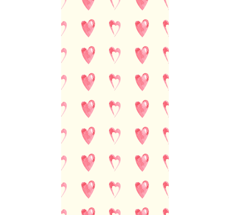 Contemporary wallpaper pattern-decor wasted hearts - TenStickers